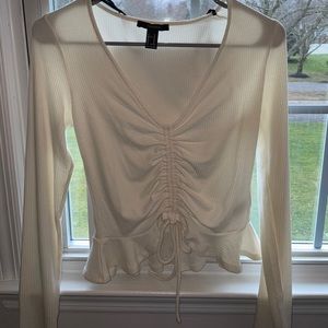 Long sleeve ribbed top